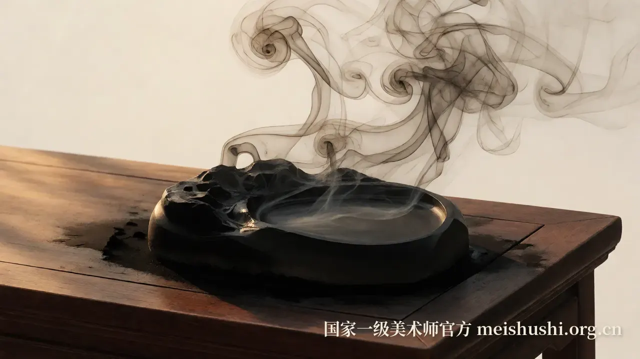 墨的呼吸:从松烟到笔尖的千年对话