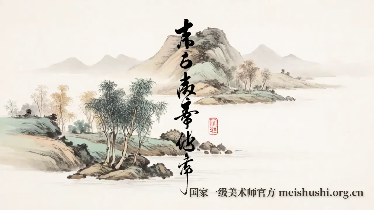 题款与印章的布局密码:如何读懂画作的呼吸节奏